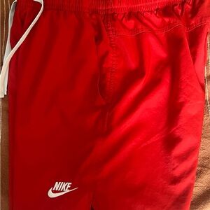 Mens red Nike shorts